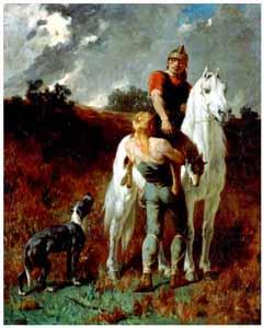 Evariste Vital Luminais Gaulois revenant de la chasse china oil painting image